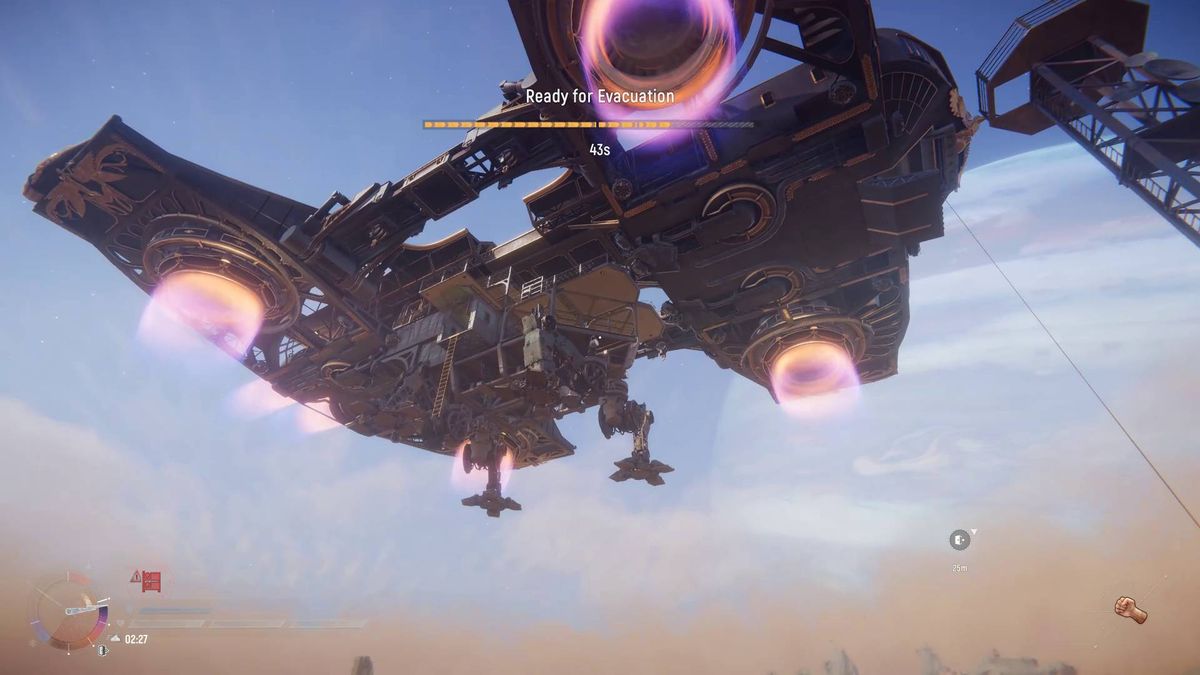 SAND extraction ship cable screenshot